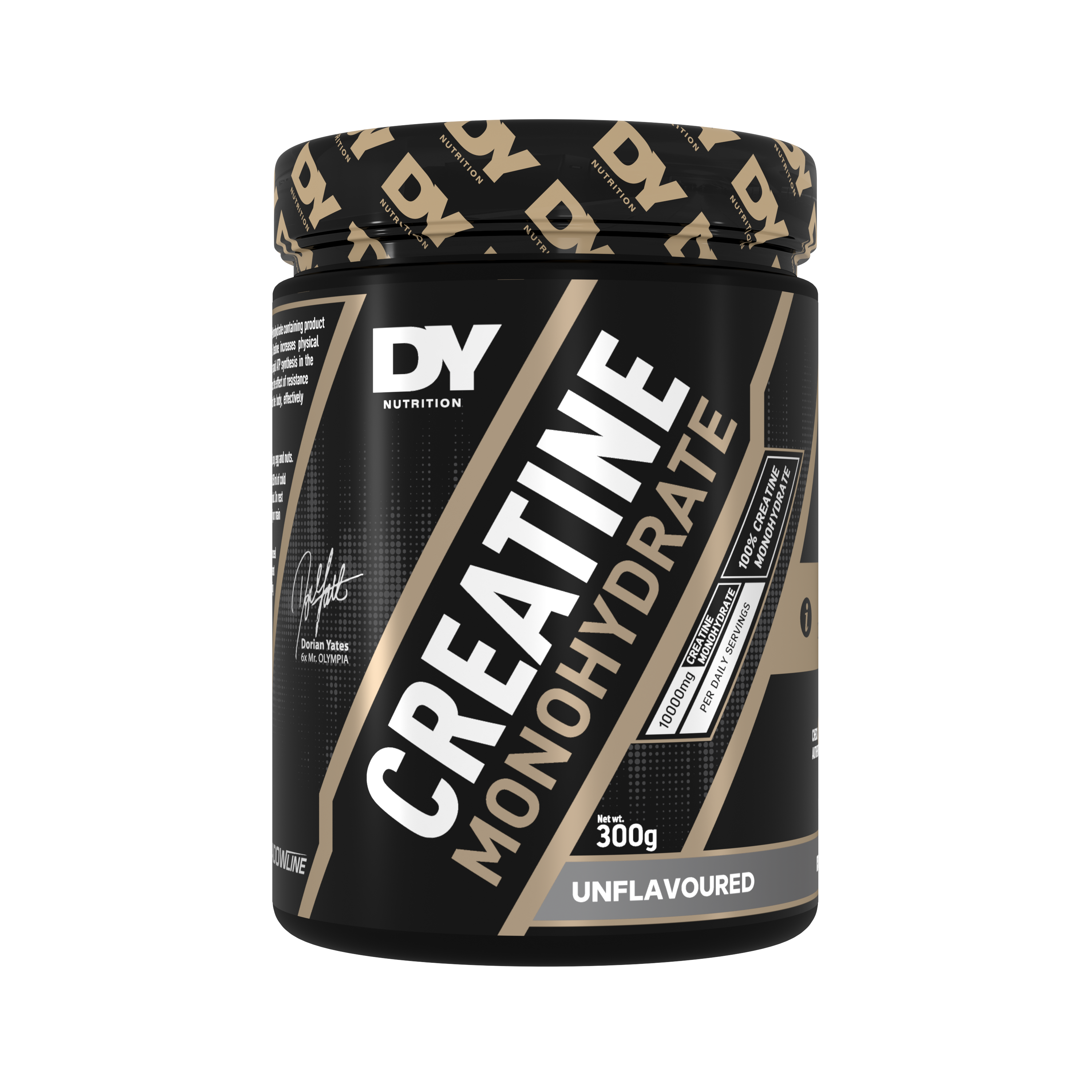 Dy Nutrition Creatine Monohydrate Dorian Yates 60 Servicios + Polera + Botella Dy Nutrition