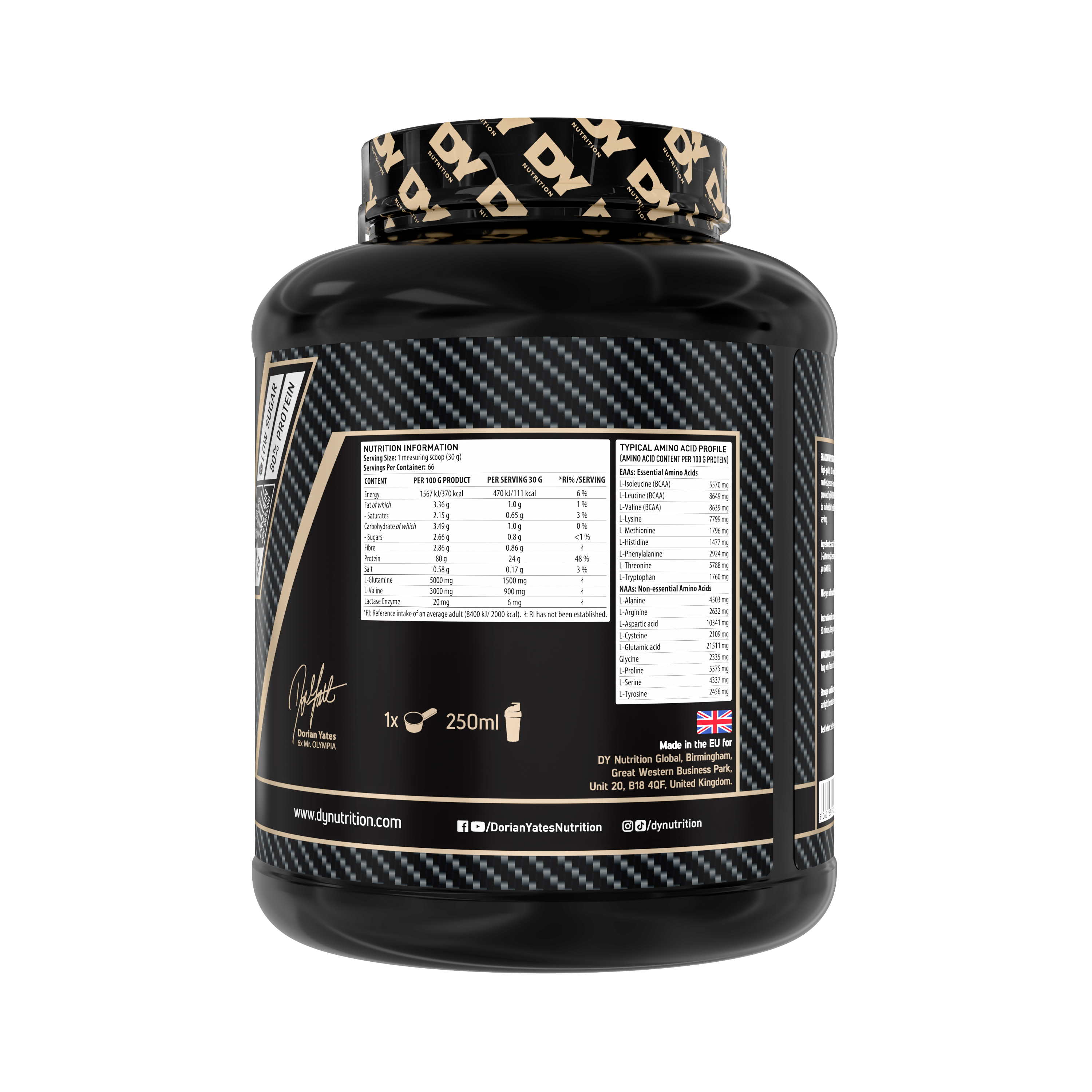 Isolate Protein Shadowhey Dorian Yates 66 Servicios
