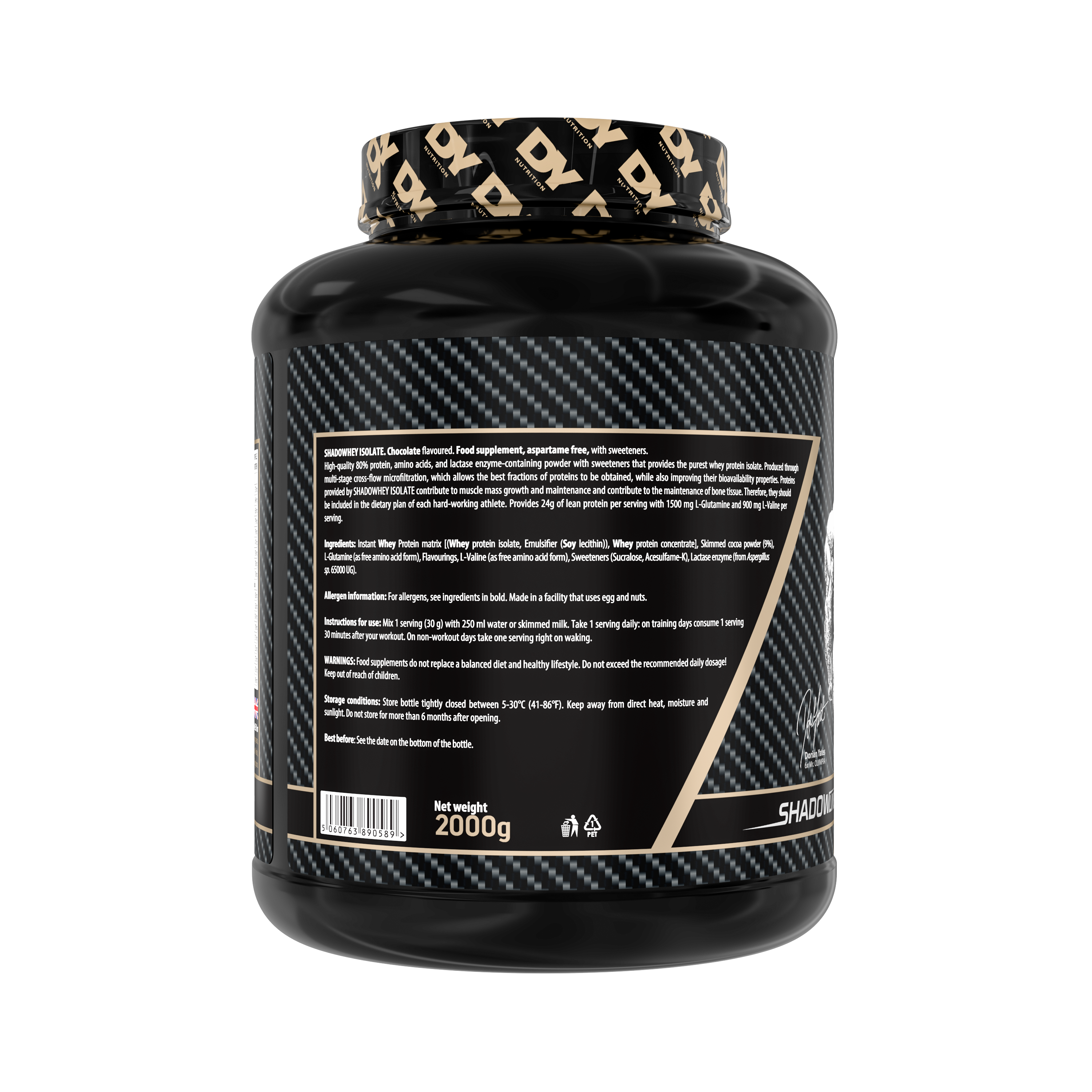 Isolate Protein Shadowhey Dorian Yates 66 Servicios