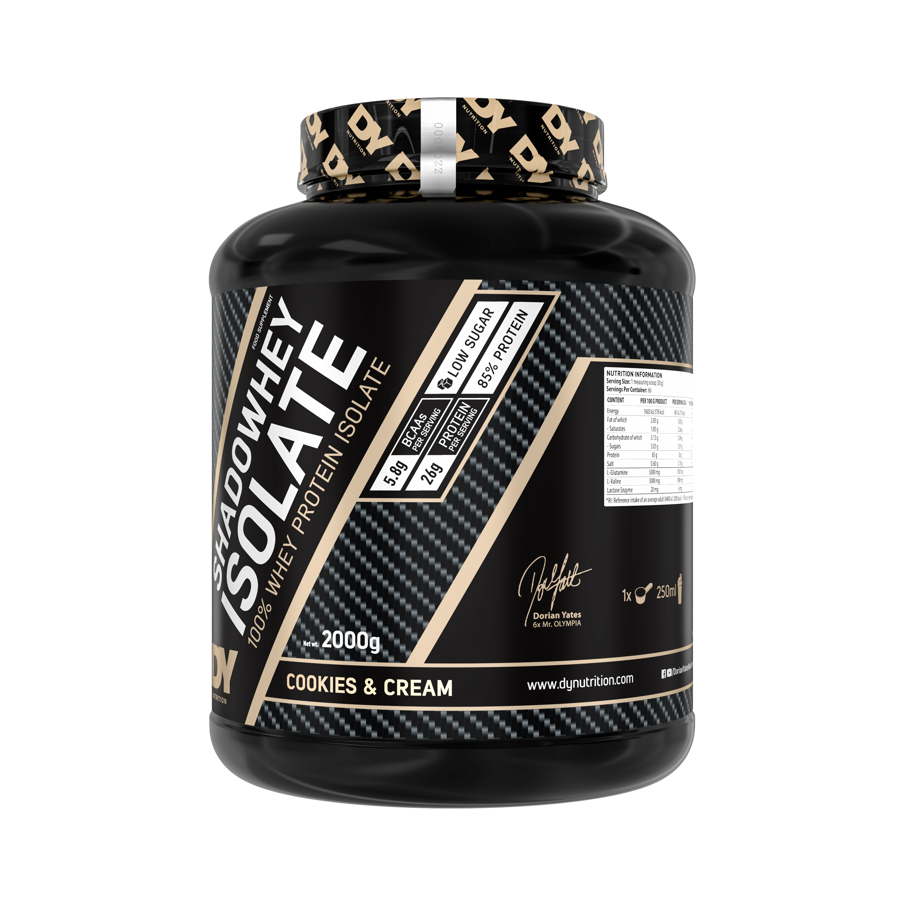 Isolate Protein Shadowhey Dorian Yates 66 Servicios