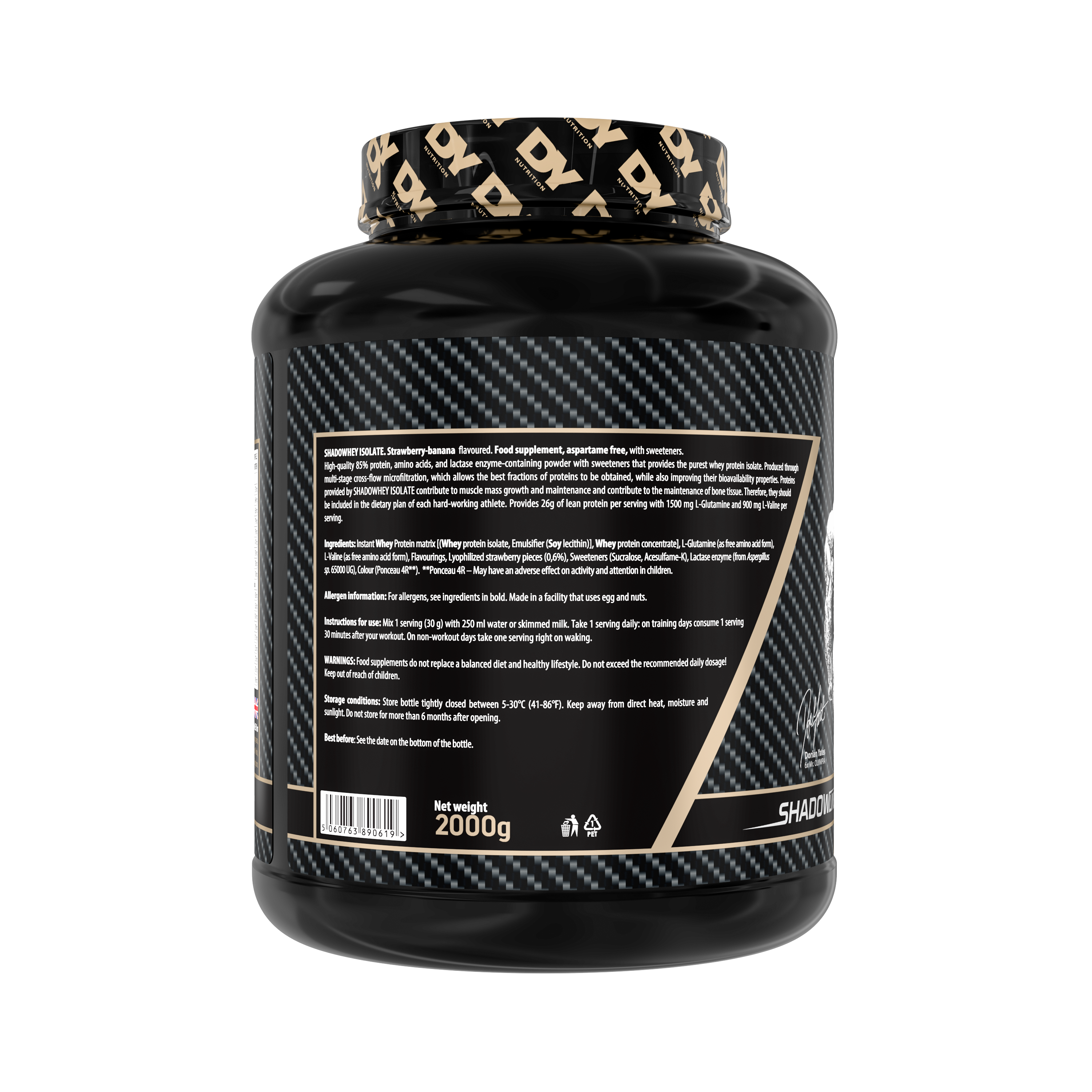 Isolate Protein Shadowhey Dorian Yates 66 Servicios