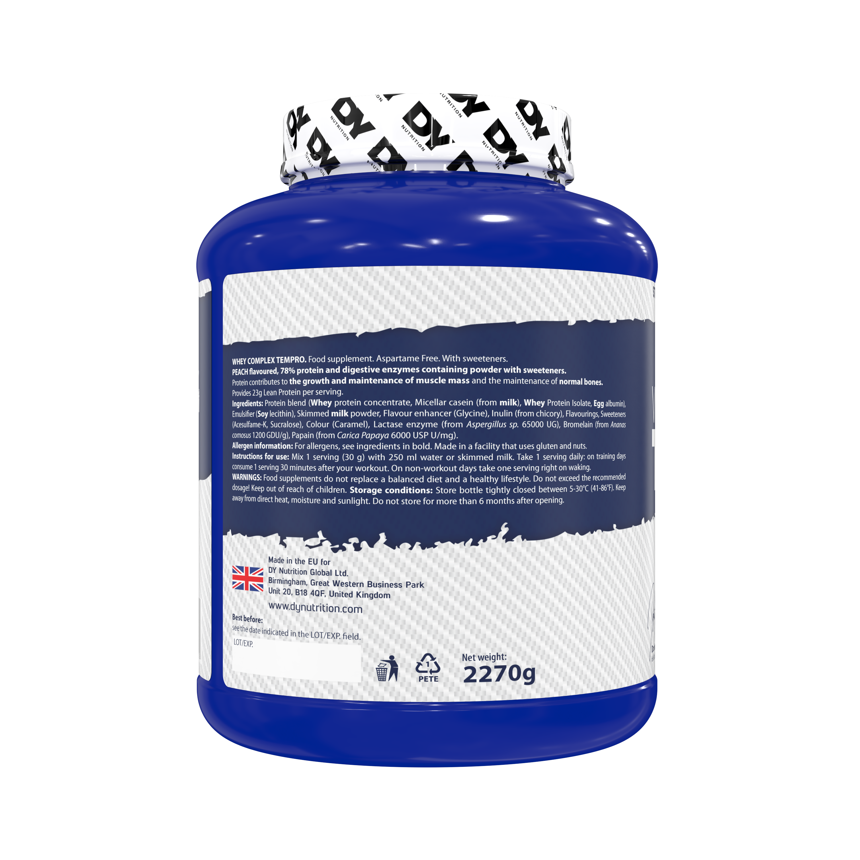 Whey Complex Tempro Dorian Yates 75 Servicios