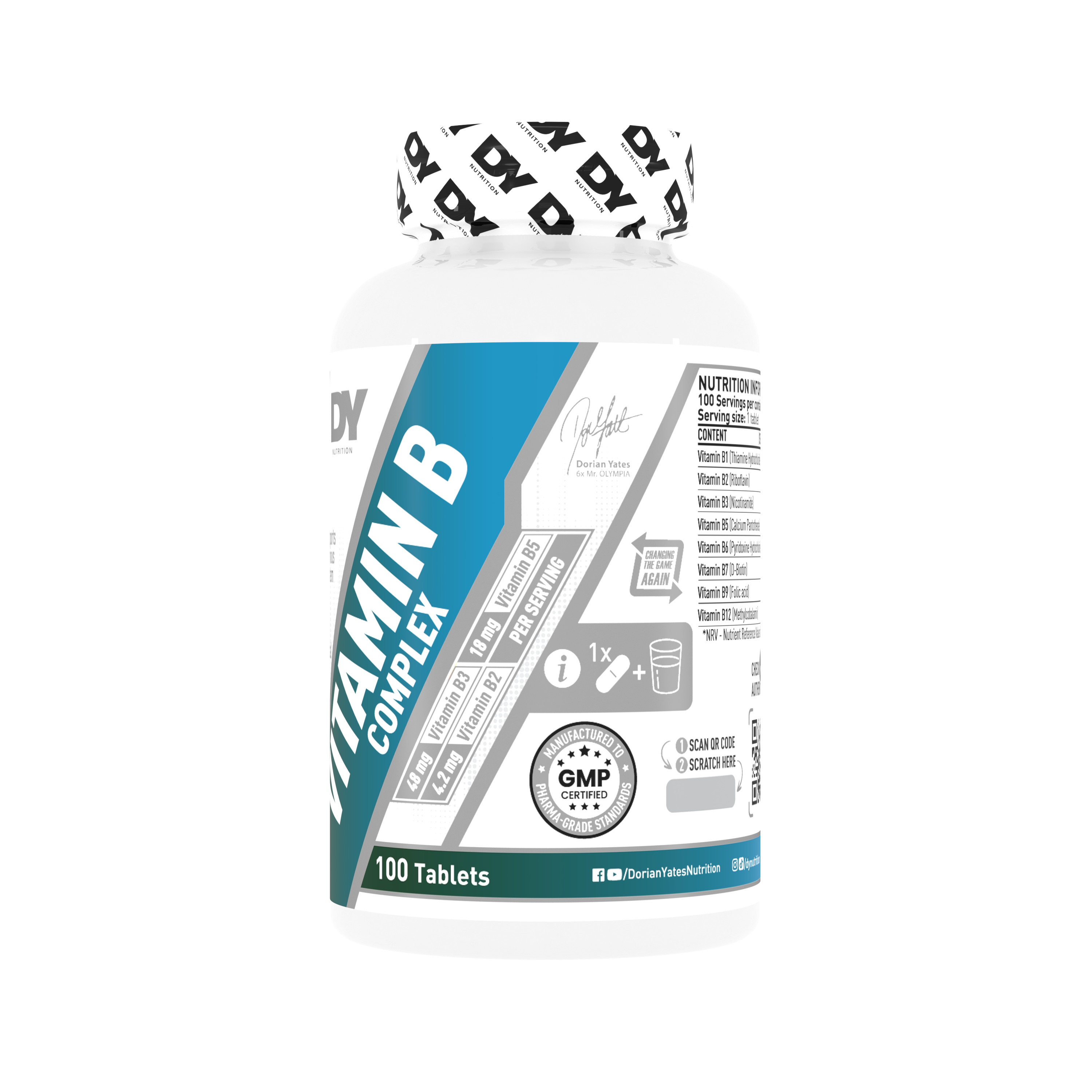 Vitamin B Complex Dorian Yates 100 Tabletas