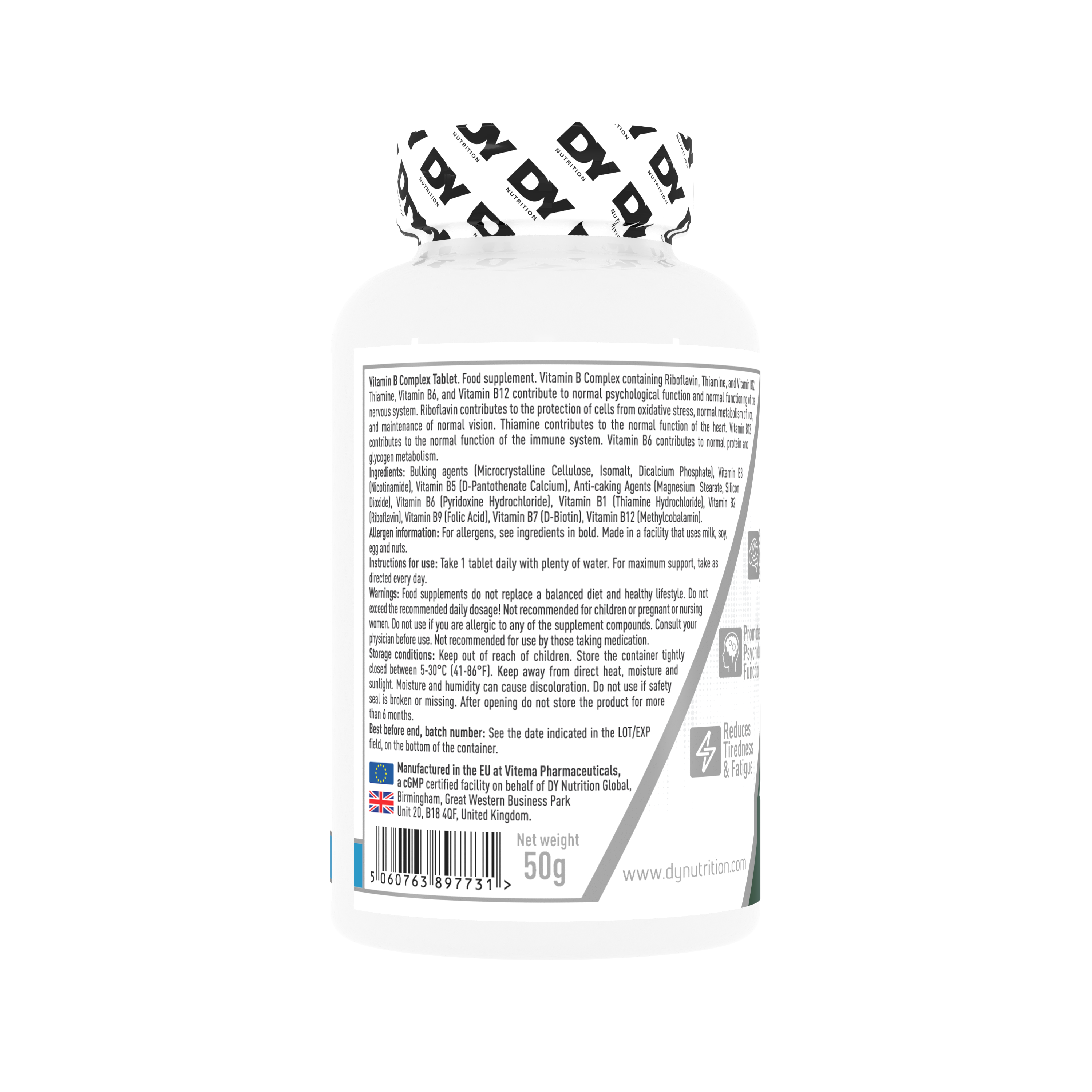 Vitamin B Complex Dorian Yates 100 Tabletas