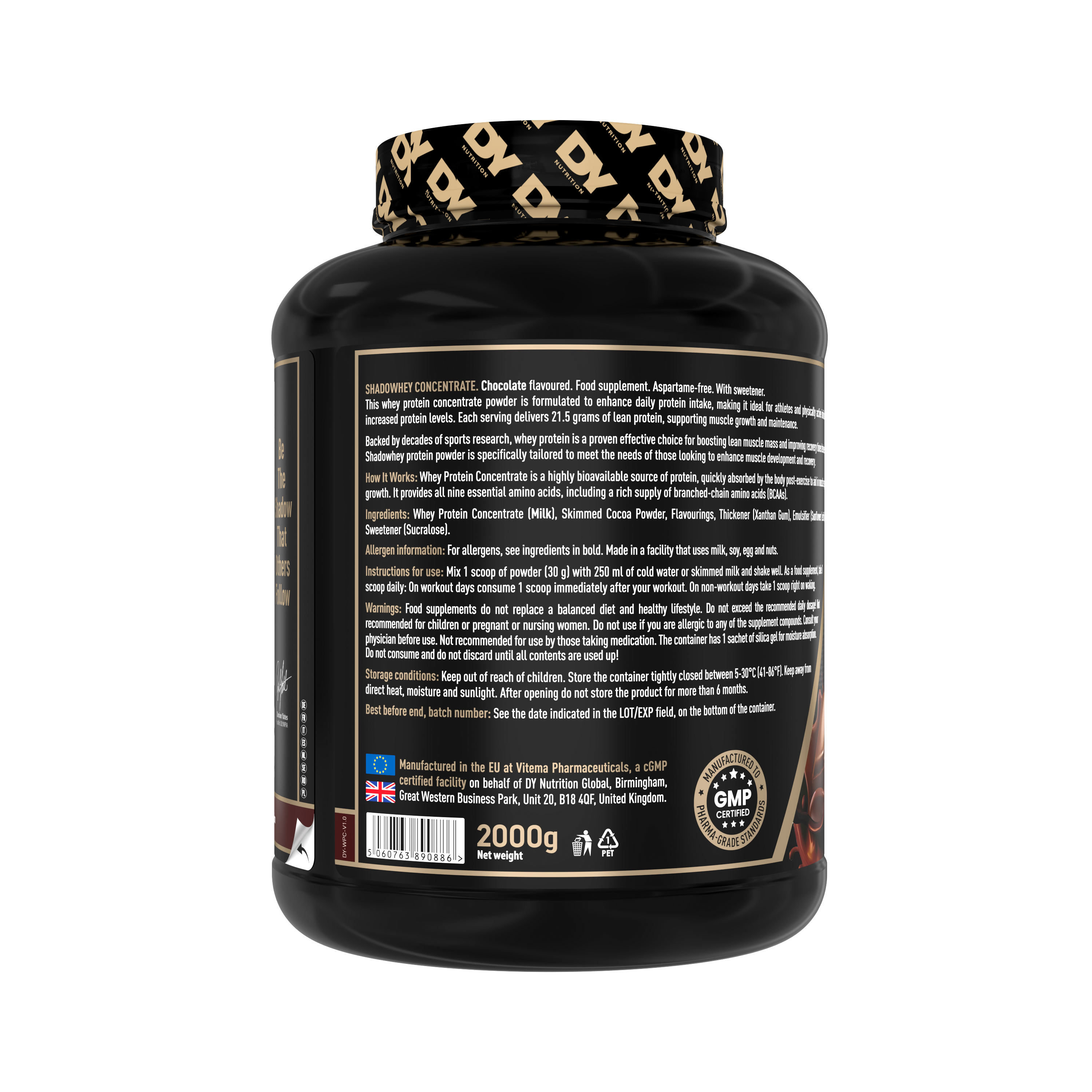 Whey Protein Shadowhey Dorian Yates 66 Servicios