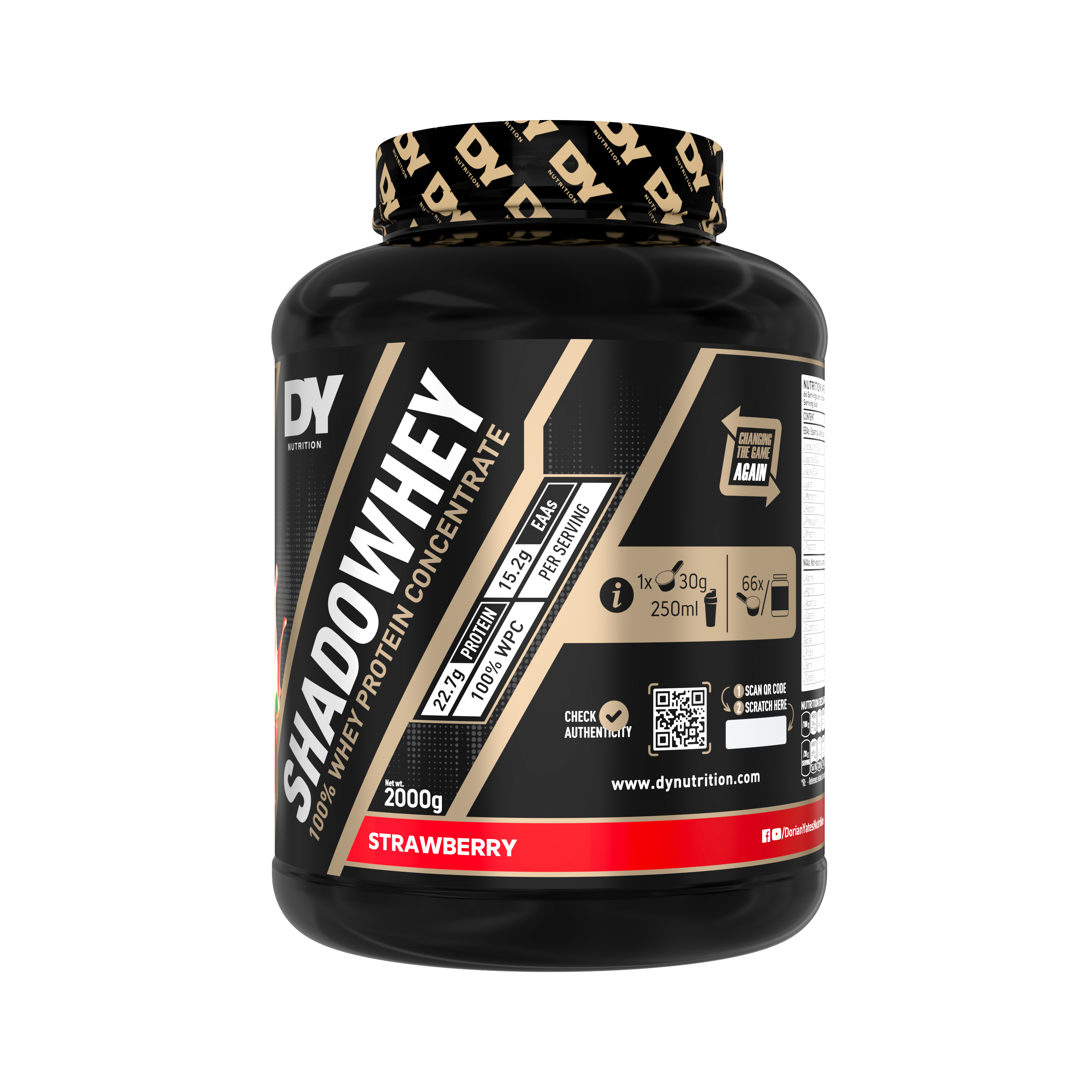 Whey Protein Shadowhey Dorian Yates 66 Servicios