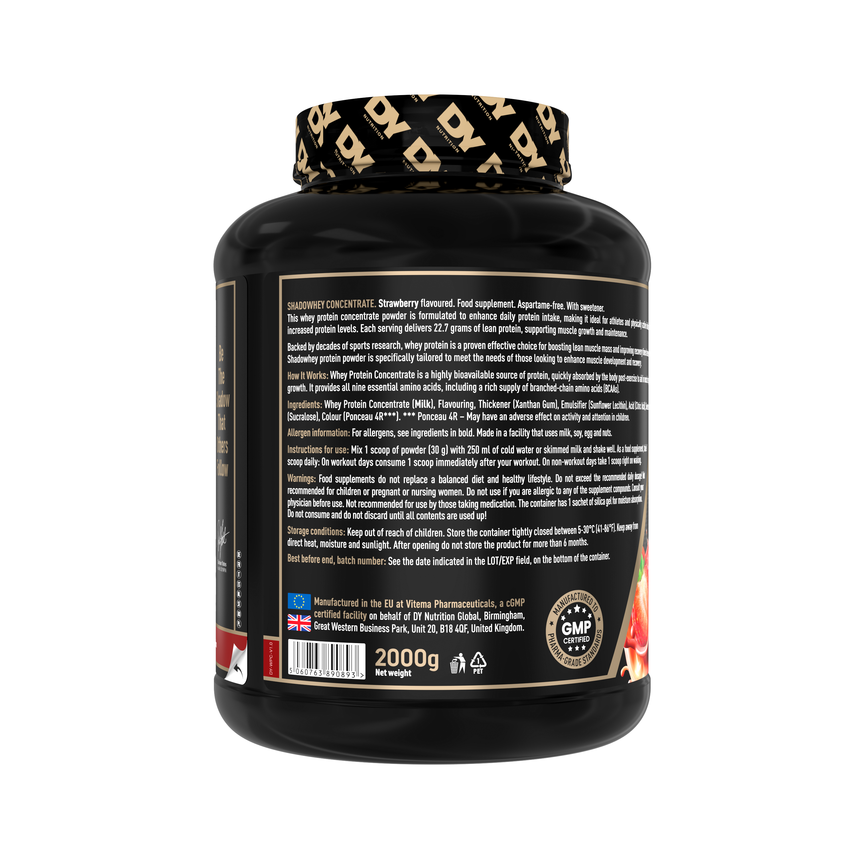 Whey Protein Shadowhey Dorian Yates 66 Servicios