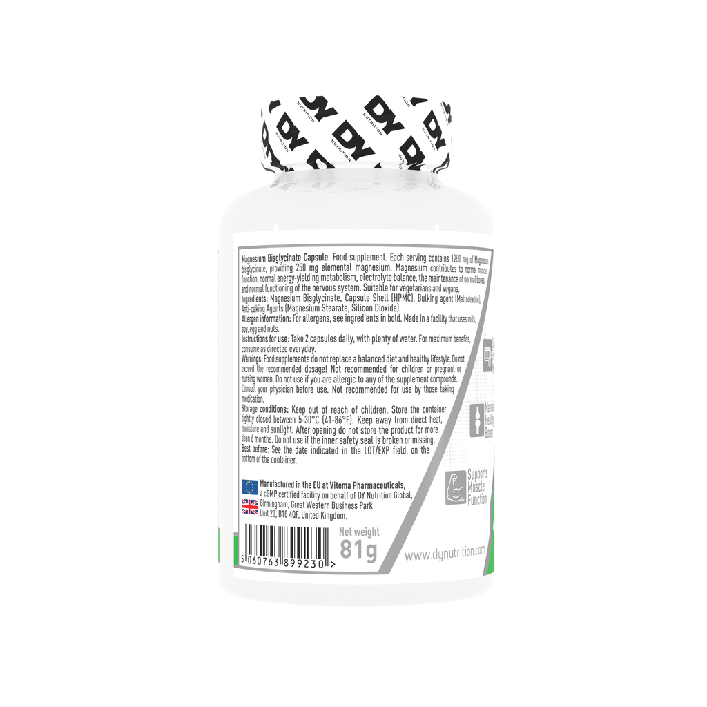 Magnesium Bisglycinate Dorian Yates 90 Cápsulas