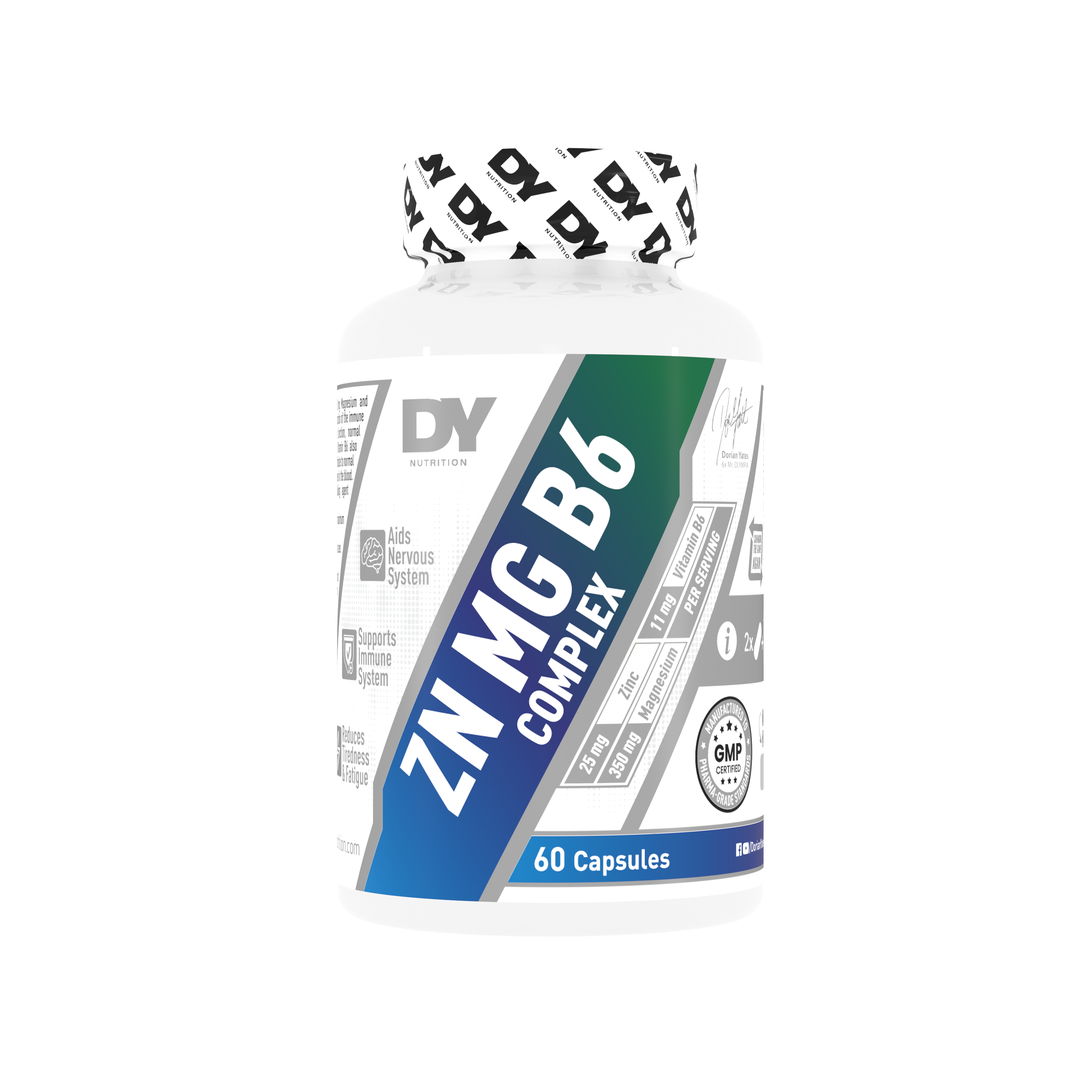 ZN + MG + B6 Complex  Dorian Yates 60 Cápsulas