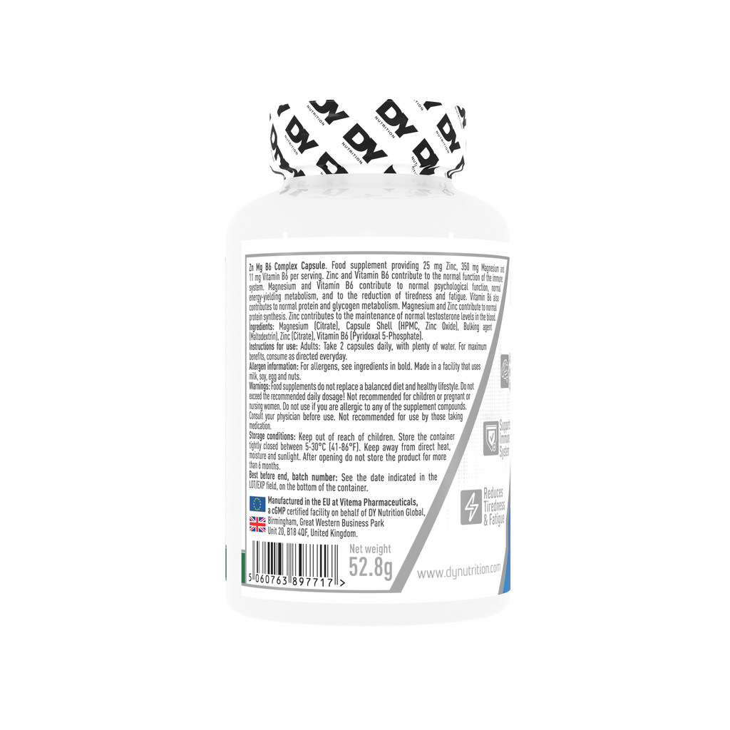 ZN + MG + B6 Complex  Dorian Yates 60 Cápsulas